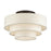 Livex Manorwood 4Lt Extra Large Semi-Flush, Bronze/Oatmeal/White