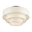 Livex Manorwood 4Lt Extra Large Semi-Flush, Bronze/Oatmeal/White