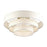 Livex Manorwood 5Lt Extra Large Semi-Flush, Brass/Oatmeal/White