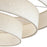 Livex Manorwood 5Lt Extra Large Semi-Flush, Bronze/Oatmeal/White