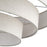 Livex Manorwood 5Lt Extra Large Semi-Flush, Bronze/Oatmeal/White