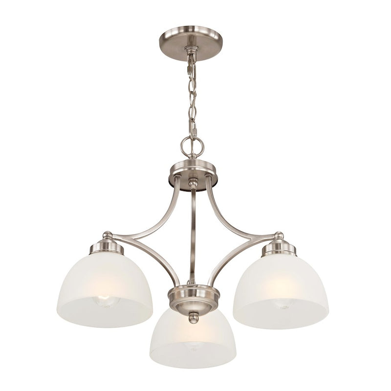 Livex Lighting Somerset Chandelier, Brushed Nickel