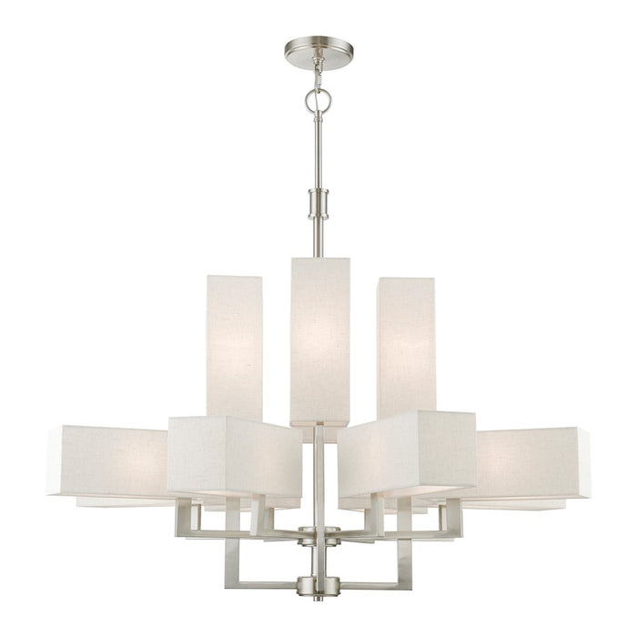 Livex Rubix 12 Light Extra Large Foyer Chandelier