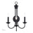 Livex Estate 3Lt Wall Sconce, Black - 42673-04