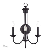 Livex Estate 3Lt Wall Sconce, Bronze - 42673-07