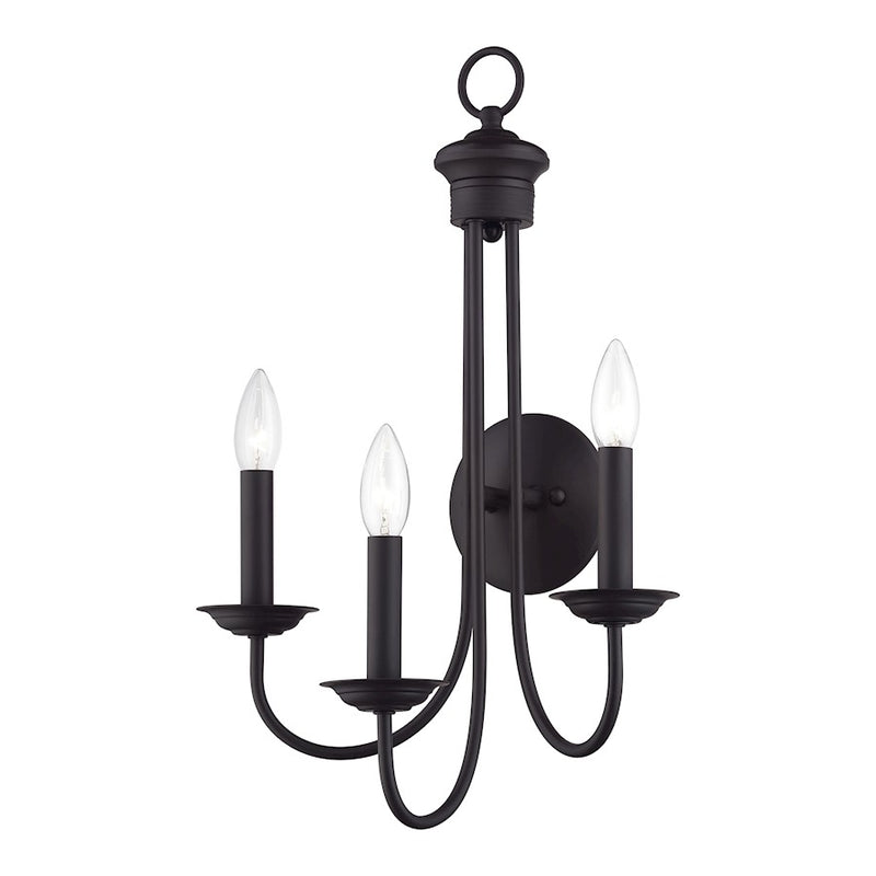 Livex Estate 3Lt Wall Sconce, Bronze