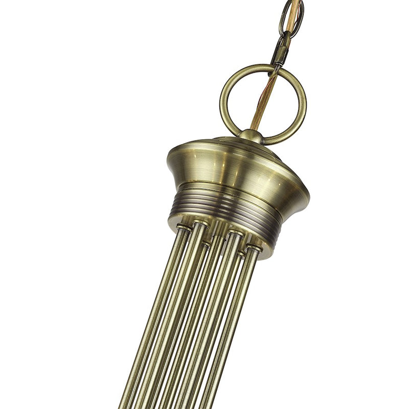 Livex Estate 12Lt Large 2-Tier Chandelier, Antique Brass