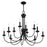 Livex Estate 12Lt Large 2-Tier Chandelier, Black