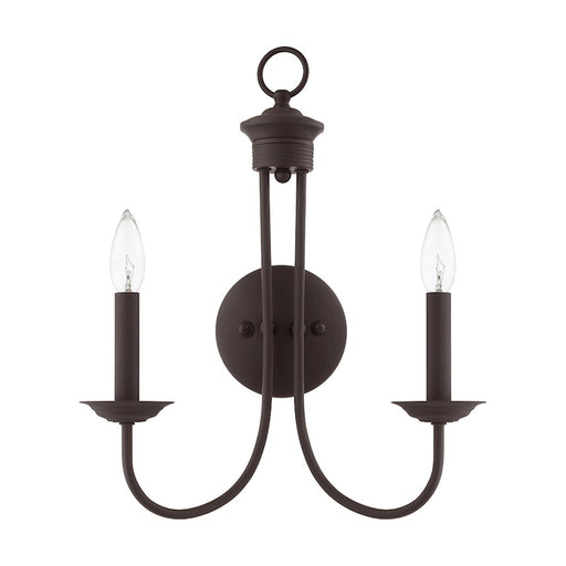 Livex Estate 2 Light Sconce, Bronze