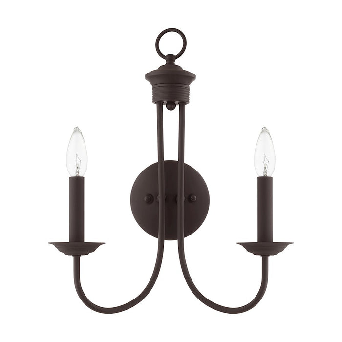 Livex Estate 2 Light Sconce, Bronze