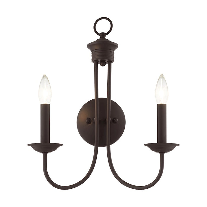 Livex Estate 2 Light Sconce, Bronze