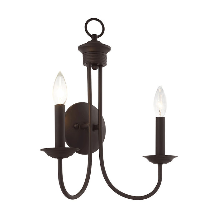 Livex Estate 2 Light Sconce, Bronze