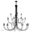 Livex Estate 24Lt Grande Foyer Chandelier, Black - 42686-04