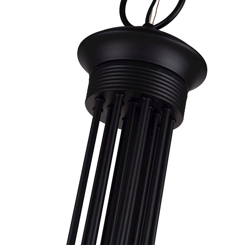 Livex Estate 24Lt Grande Foyer Chandelier, Black