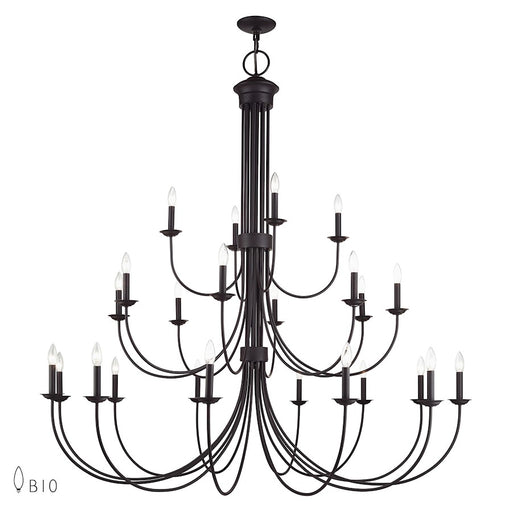 Livex Estate 24Lt Grande Foyer Chandelier, Bronze - 42686-07