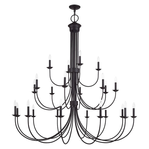 Livex Estate 24Lt Grande Foyer Chandelier, Bronze