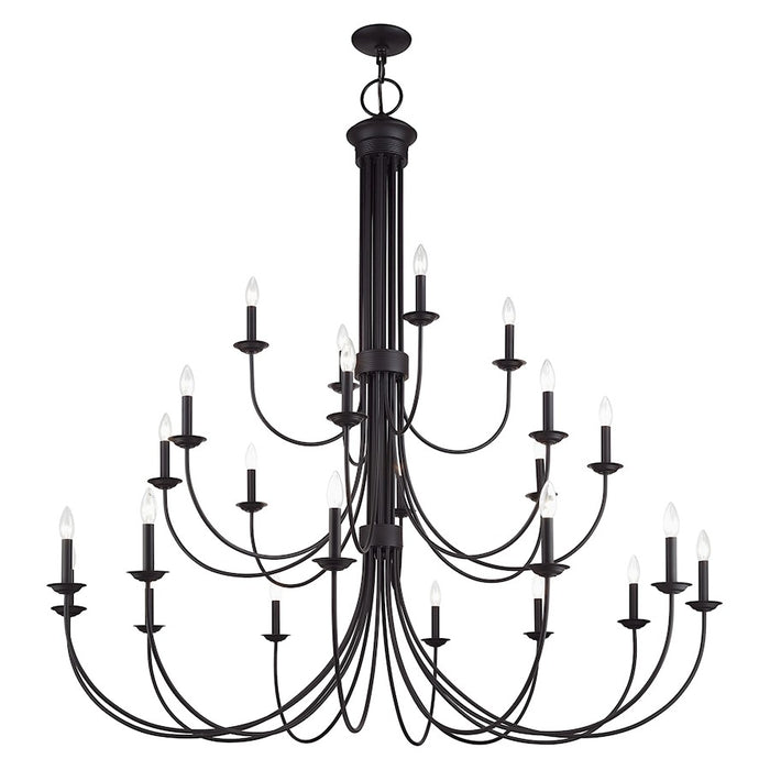 Livex Estate 24Lt Grande Foyer Chandelier, Bronze