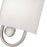 Livex Stratton 1Lt ADA Sconce, Nickel/White/White Fabric