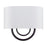 Livex Stratton 2Lt 13" ADA Sconce, Bronze/White/White Fabric