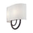 Livex Stratton 2Lt 13" ADA Sconce, Bronze/White/White Fabric