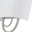 Livex Stratton 2Lt 13" ADA Sconce, Nickel/White/White Fabric