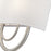 Livex Stratton 2Lt 13" ADA Sconce, Nickel/White/White Fabric