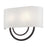 Livex Stratton 2Lt 15" ADA Sconce, Bronze/White/White Fabric