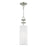 Livex Brookdale 1 Light Mini Pendant, Off-White/White Inside