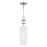 Livex Brookdale 1 Light Mini Pendant, Off-White/White Inside