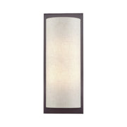 Livex Brenton 2Lt ADA Sconce, English Bronze/Oatmeal/White Fabric - 45231-92