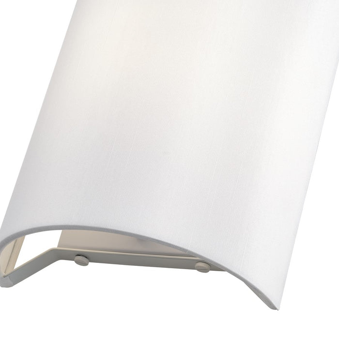 Livex Meridian 1Lt ADA Sconce, Shiny White/Off-White