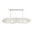 Livex Belvidere 5 Light Linear Chandelier, Brushed Nickel