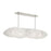 Livex Belvidere 5 Light Linear Chandelier, Brushed Nickel
