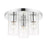 Livex Zurich Flush Mount, Clear Glass