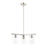 Livex Zurich Chandelier, Brushed Nickel/Clear Glass