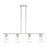 Livex Zurich 4 Light Chandelier, Brushed Nickel/Clear Glass