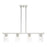 Livex Zurich 4 Light Chandelier, Brushed Nickel/Clear Glass