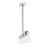 Livex Zurich 4 Light Chandelier, Brushed Nickel/Clear Glass