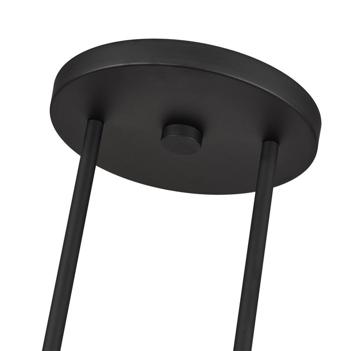 Livex Meridian 2Lt Large Chandelier, Black/Off-White