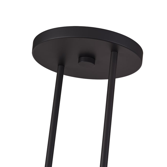 Livex Meridian 2Lt Large Chandelier, Bronze/Off-White