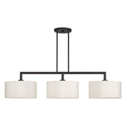 Livex Meridian 3Lt Extra Large Chandelier, Bronze/Off-White - 45493-07