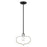 Livex Meadowbrook 17.25" Light Pendant, Black/Nickel/Black Shade/Gold