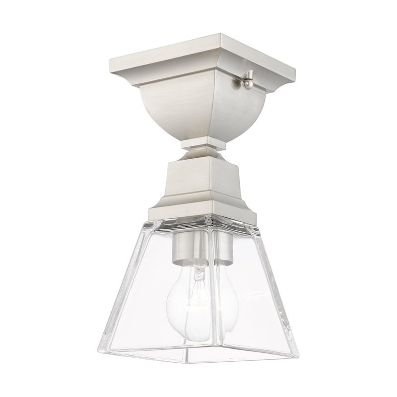 Livex Mission 1 Light Flush Mount