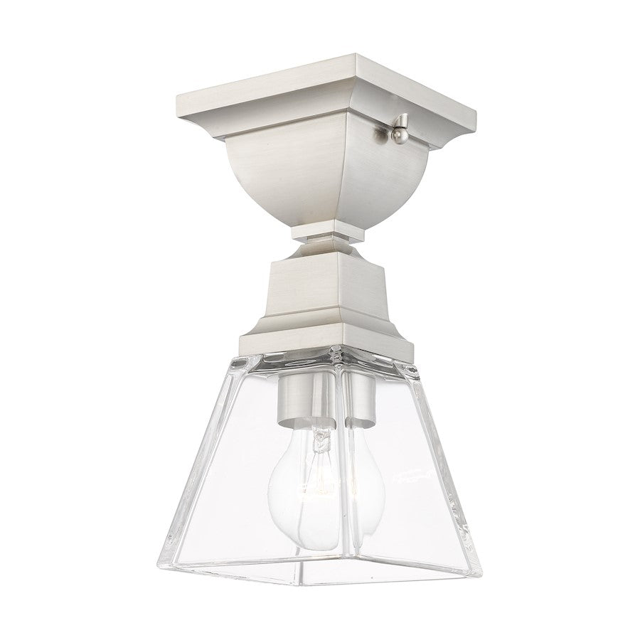 Livex Mission 1 Light Flush Mount