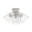 Livex Mission 4 Light Flush Mount , Brushed Nickel/Clear Glass