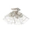 Livex Mission 4 Light Flush Mount , Brushed Nickel/Clear Glass