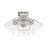 Livex Mission 4 Light Flush Mount , Brushed Nickel/Clear Glass
