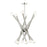 Livex Stafford 12 Light Chandelier, Brushed Nickel