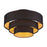 Livex Sentosa 4Lt Extra Large Semi-Flush, Black/Black/Orange