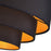 Livex Sentosa 4Lt Extra Large Semi-Flush, Black/Black/Orange